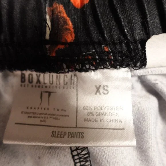 BoxLunch IT Chapter‎ Two Pennywise Sleep Pants XS Black - Picture 4 of 11